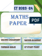 402) Ctet Math Paper - 1