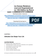 Effective Human Relations Interpersonal and Organizational Applications 12Th Edition Reece Solutions Manual Full Chapter PDF