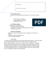 Fiche de la production écrite le bourgeois gentilhomme