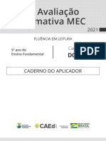 1 Avaliação Formativa MEC: Caderno Do Aplicador