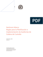 89 Reglas para Auditorias de Cadena de Custodia SP