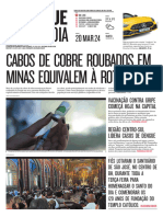 Cabos de Cobre Roubados em Minas Equivalem À Rota Bh-Rio: Vacinação Contra Gripe Começa Hoje Na Capital