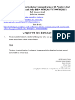 Test Bank For Business Statistics Communicating With Numbers 2Nd Edition by Jaggia and Kelly Isbn 0078020557 978007802055 Full Chapter PDF