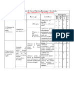 Matriz de Metas, Objetivos, Estrategias y Actividades