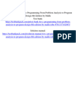 Test Bank For C Programming From Problem Analysis To Program Design 8Th Edition by Malik Isbn 9781337102087 Full Chapter PDF