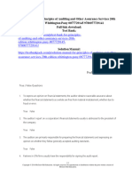 Test Bank For Principles of Auditing and Other Assurance Services 20Th Edition Whittington Pany 0077729145 978007772914 Full Chapter PDF