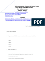 Test Bank For Principles of Corporate Finance 11Th Edition Brealey Myers Allen 0078034760 9780078034763 Full Chapter PDF