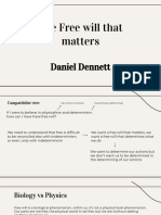 Daniel Dennett and Free Will
