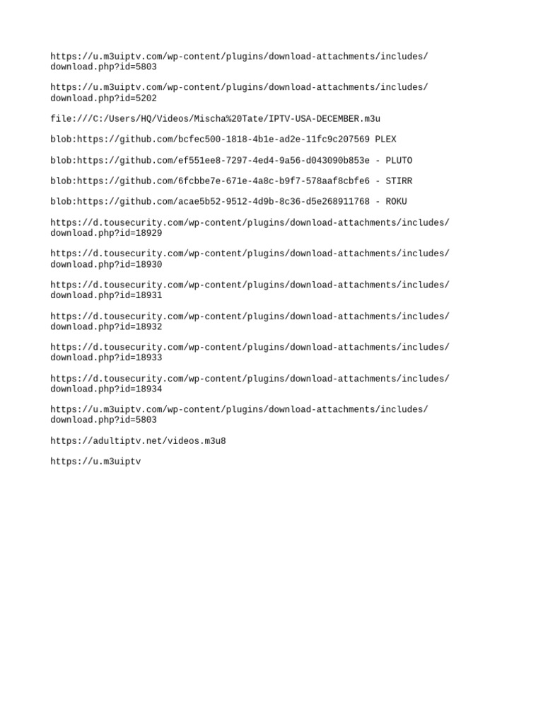 World iptv links pdf