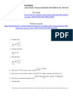 Test Bank For Calculus Early Transcendentals 8Th Edition by Stewart Isbn 1285741552 9781285741550 Full Chapter PDF