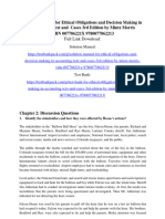 Solution Manual For Ethical Obligations and Decision Making in Accounting Text and Cases 3rd Edition by Mintz Morris ISBN 007786221X 9780077862213