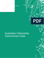 Australian Citizenship Ceremonies Code