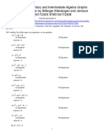 Elementary and Intermediate Algebra Graphs and Models 5Th Edition Bittinger Test Bank Full Chapter PDF