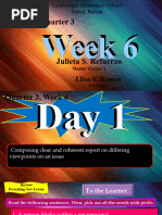 Q3 Week 6 English 6 Day 1 - 4