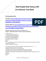 Download Marketing Real People Real Choices 8Th Edition Solomon Test Bank  full chapter pdf