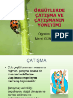 Örgütlerde Çatişma Yöneti̇mi̇