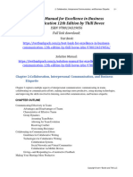 Filedate - 368download Solution Manual For Excellence in Business Communication 12Th Edition by Thill Bovee Isbn 9780134319056 Full Chapter PDF