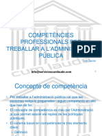 Competencies Professionals Per Treballar A Ladministracio