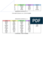 Horario Asistencia