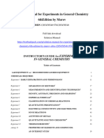 Solution Manual For Experiments in General Chemistry 6Th Edition by Murov Isbn 1285458540 9781285458540 Full Chapter PDF