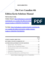 Marketing The Core Canadian 4Th Edition Kerin Solutions Manual Full Chapter PDF