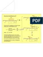 Find deflection at point A on a beam