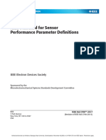 IEEE Standard For Sensor Performance Parameter Definitions: IEEE Electron Devices Society