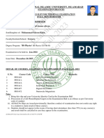 Terminal Examinations Fall-2023 Semester: International Islamic University, Islamabad