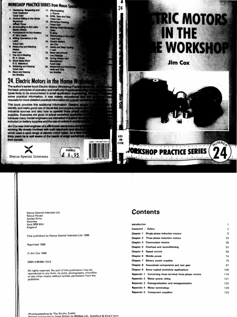 Workshop Practice Series - 24 - Electric Motors in The Home Workshop ...