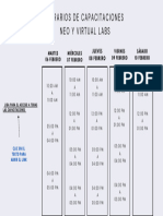 Calendario Horario Capacitación