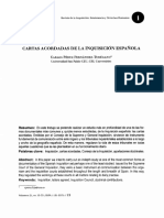 Cartas Acordadas de La Inquisicion Espanola. Carlos Perez Fernandez-Turegano