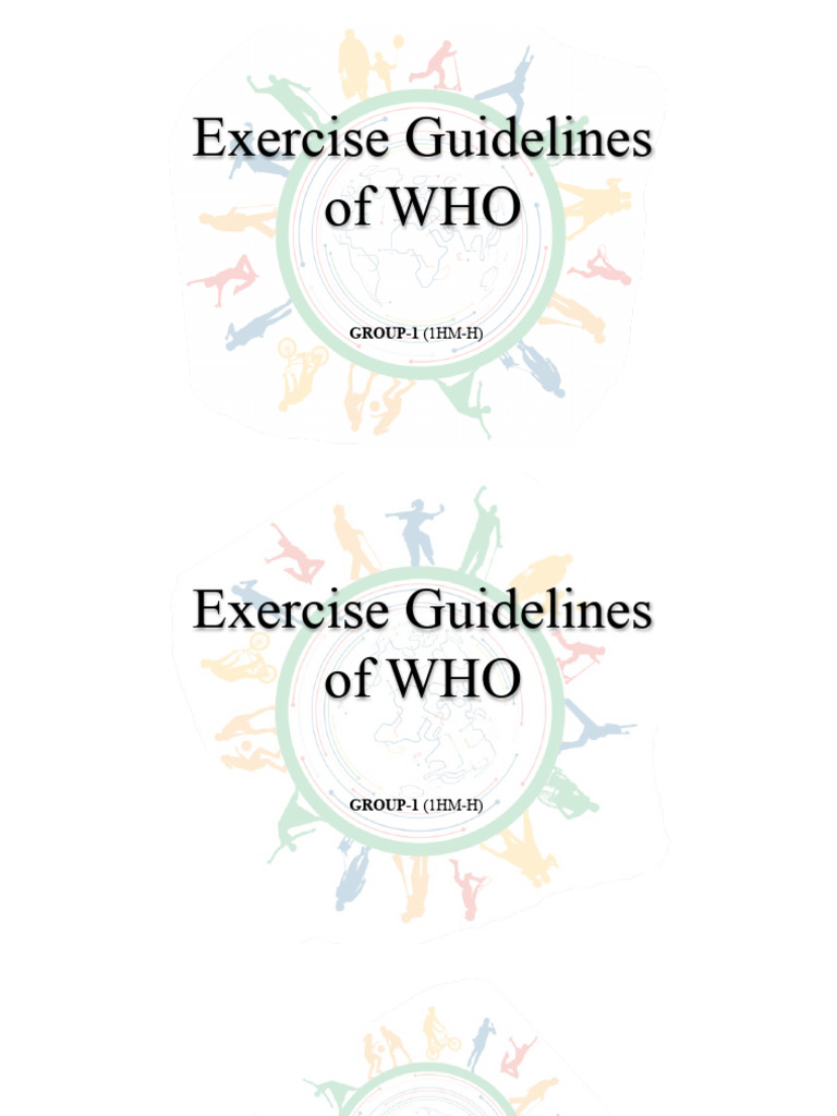 WHO Exercise Guidelines Overview | PDF | Wellness