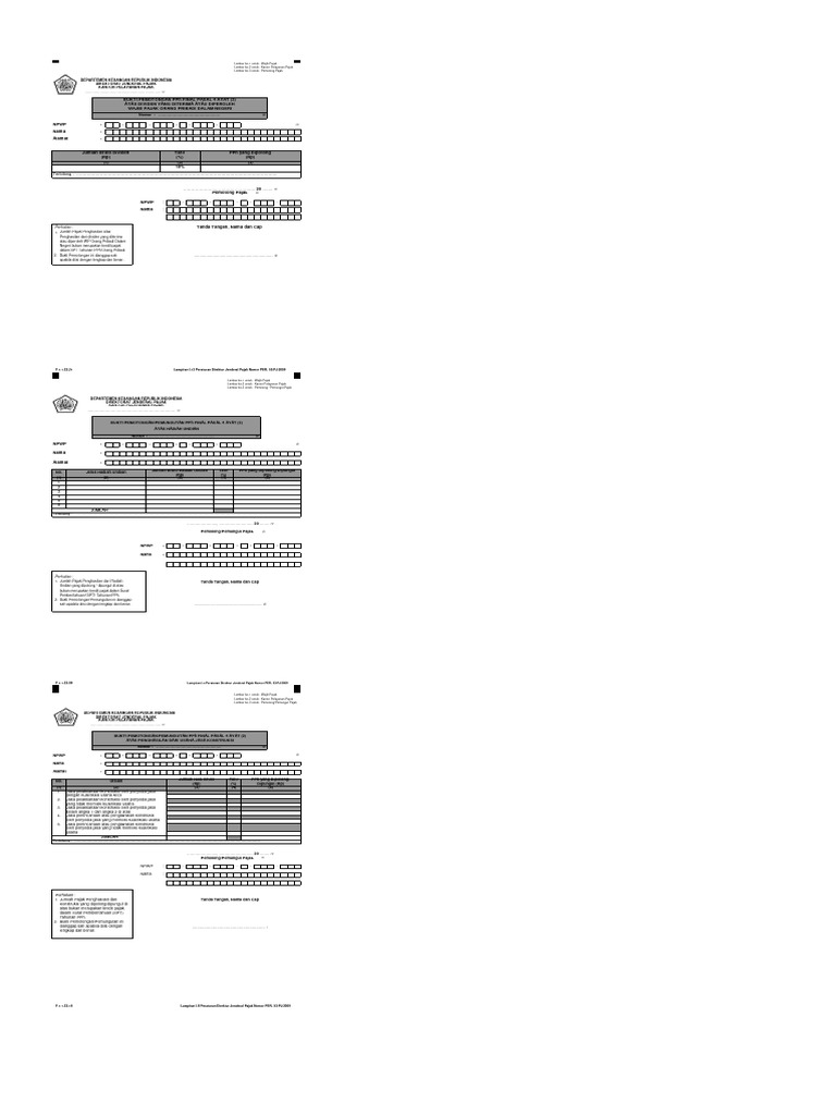 5 Bukti Potput Pph Final Pdf
