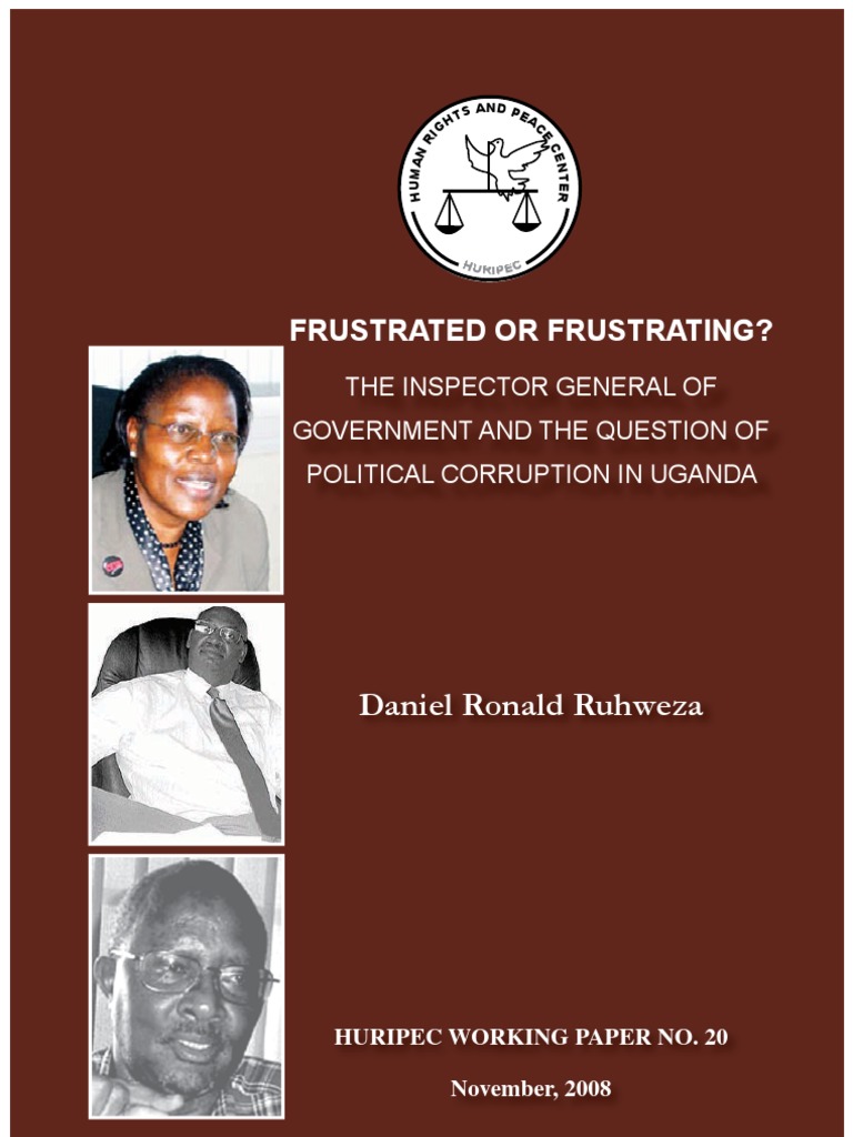 Daniel R Ruhweza Frustrated or Frustrating Working - Paper - 20 | PDF