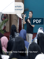 Peter Febian A.K.A Om Pete - Public Speaking For Introvert