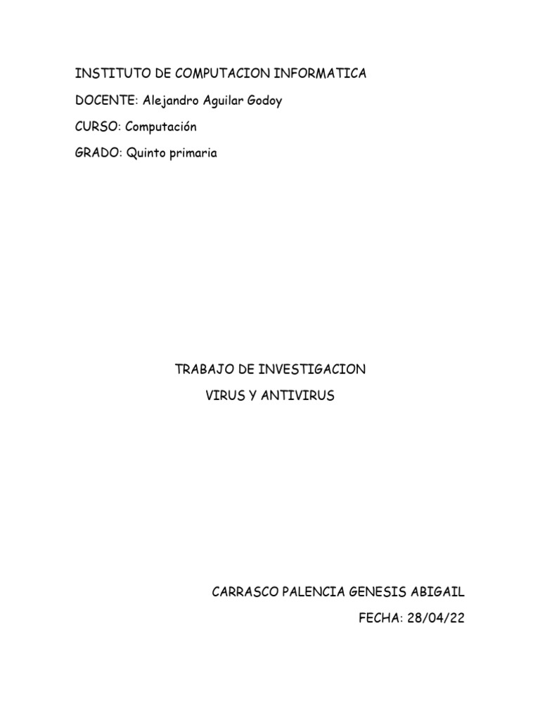 Virus y antivirus pdf software antivirus virus de computadora