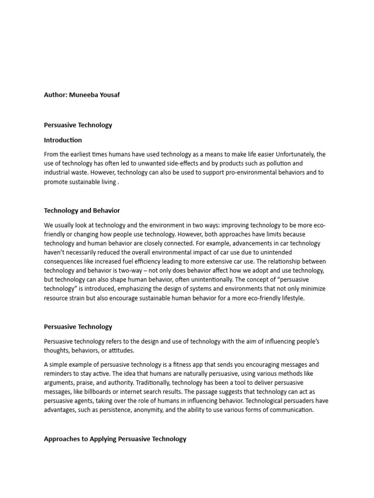 Picture of Persuasive technology and mobile healthcare: A critical review