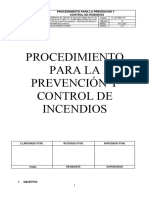 Procedimiento Prevencion de Incendios