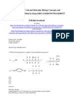 Test Bank For Cell and Molecular Biology Concepts and Experiments 7Th Edition by Karp Isbn 1118206738 9781118206737 Full Chapter PDF