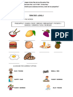 Term Test Level 3 - 8 Copias