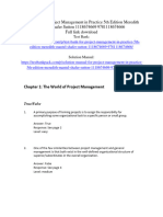 Test Bank For Project Management in Practice 5Th Edition Meredith Mantel Shafer Sutton 1118674669 9781118674666 Full Chapter PDF