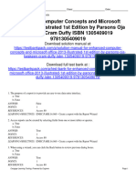 Enhanced Computer Concepts and Microsoft Office 2013 Illustrated 1St Edition Parsons Test Bank Full Chapter PDF