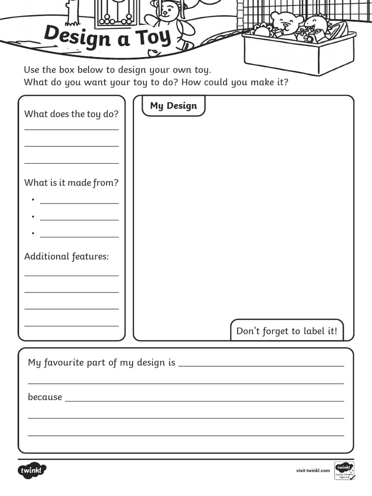 T 1698668029 Design A Toy Worksheet Ver 1 | PDF