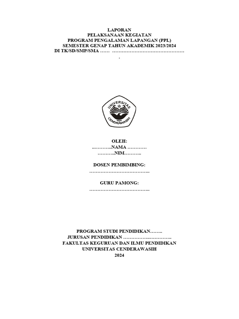 Format Laporan PPL | PDF