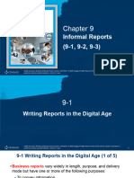Chapter 9 - Informal Reports (9-1, 9-2, 9-3)