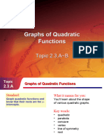 2.3.A - Graphs of Quadratic Functions