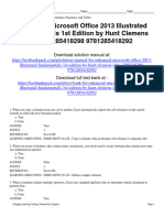 Enhanced Microsoft Office 2013 Illustrated Fundamentals 1St Edition Hunt Test Bank Full Chapter PDF