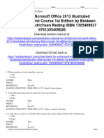 Enhanced Microsoft Office 2013 Illustrated Introductory First Course 1St Edition Beskeen Test Bank Full Chapter PDF