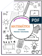 Cartilla de Articulacion 2024 - Matematica