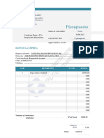 Presupuesto 00002 Municipalidad de Pico Truncado